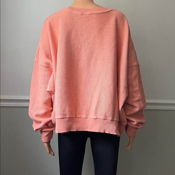 Aerie Oversized Cropped Ribbed Sweatshirt - Picture 9 of 16